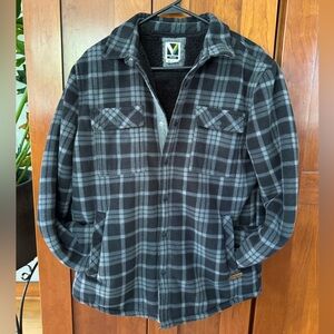 Voyager Remote Fleece Steel Gray. Sherpa Lined. Size Small. Like New